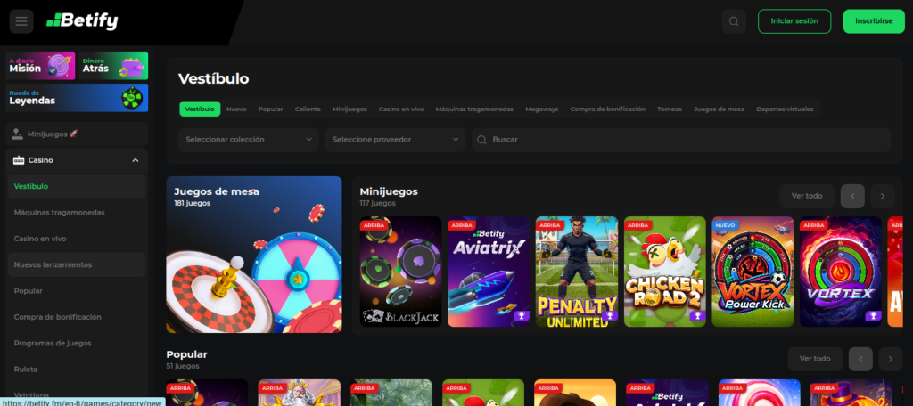 Código promocional Betifyjuego de casino